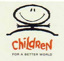 Das Emblem von "Children for a better world".