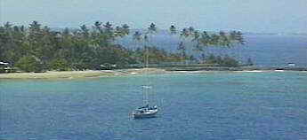 Die Bucht von Senggigi (Lombok).